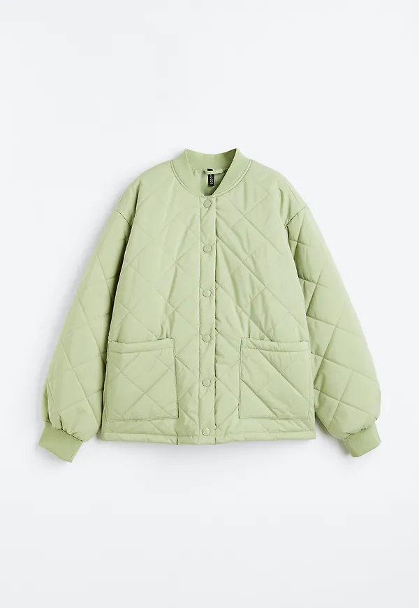 H&M Quiltad Jacka Ljusgrön, Jackor i storlek L