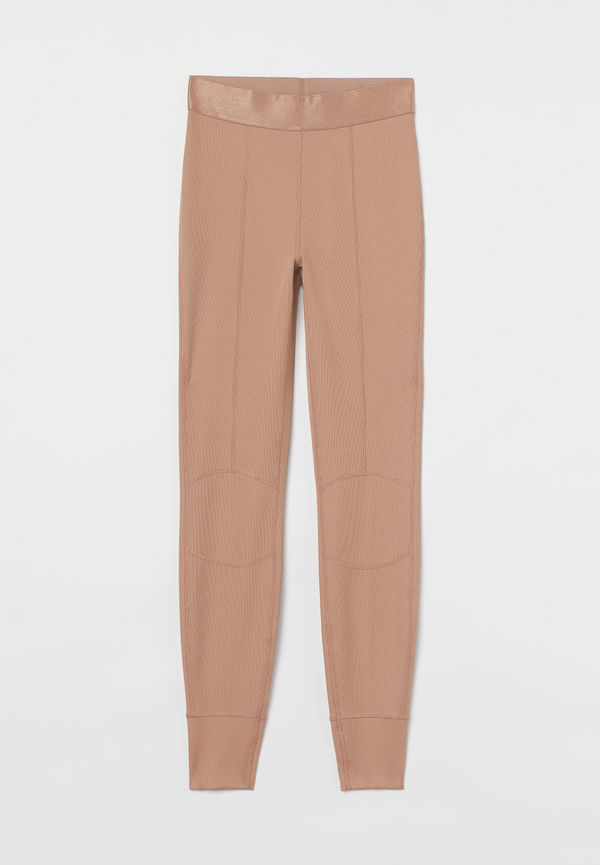 H&M Ribbade Underställstights Beige, Träningstights i storlek L