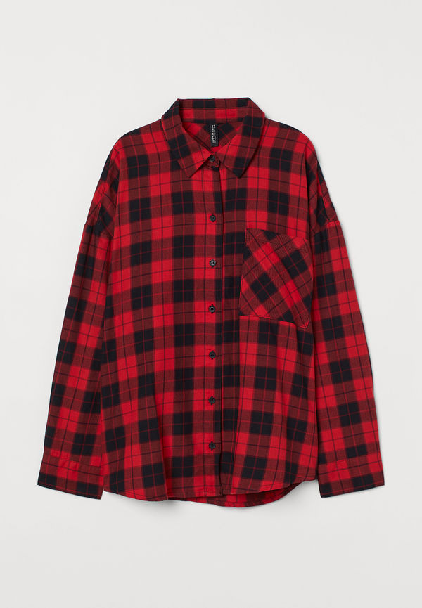 H&M Rutig Skjorta Röd/rutig, Casualskjortor i storlek S