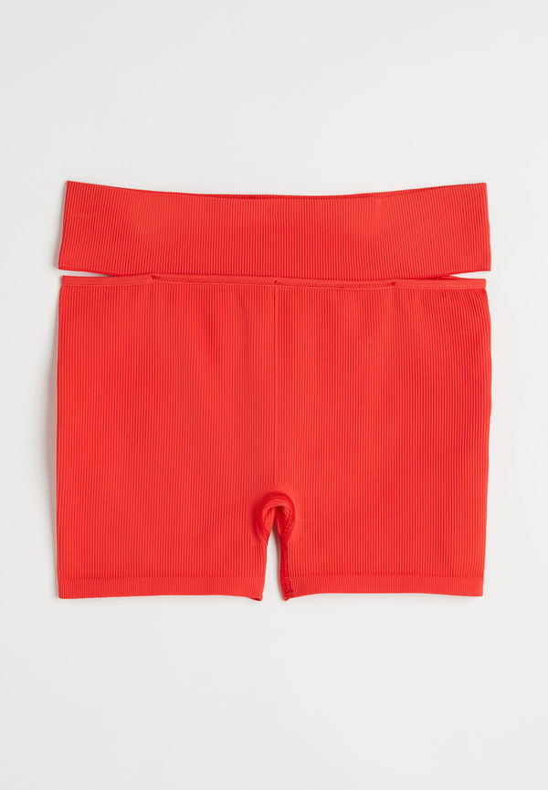 H&M Seamless Hotpants Brandröd, Träningsshorts i storlek S