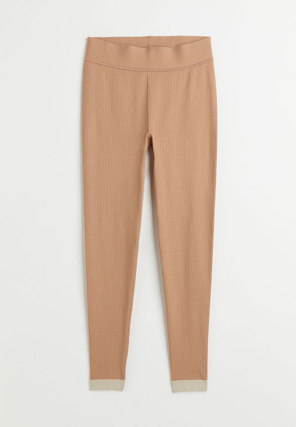 H&M Seamless Leggings Beige/ljusbeige, Träningstights i storlek XS