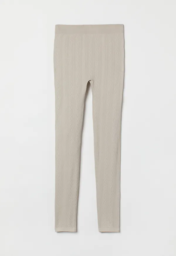 H&M Seamless Leggings Ljusbeige i storlek S