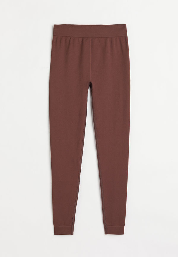 H&M Seamless Träningstights Mörkbrun i storlek M