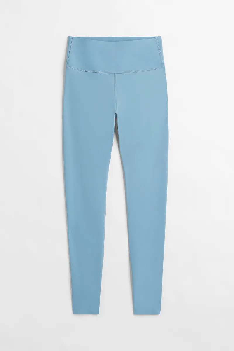 H&M Shapingtights High Waist Ljusblå, Träningstights i storlek S