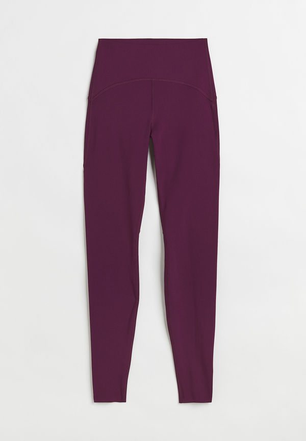 H&M Shapingtights High Waist Plommon, Träningstights i storlek XS