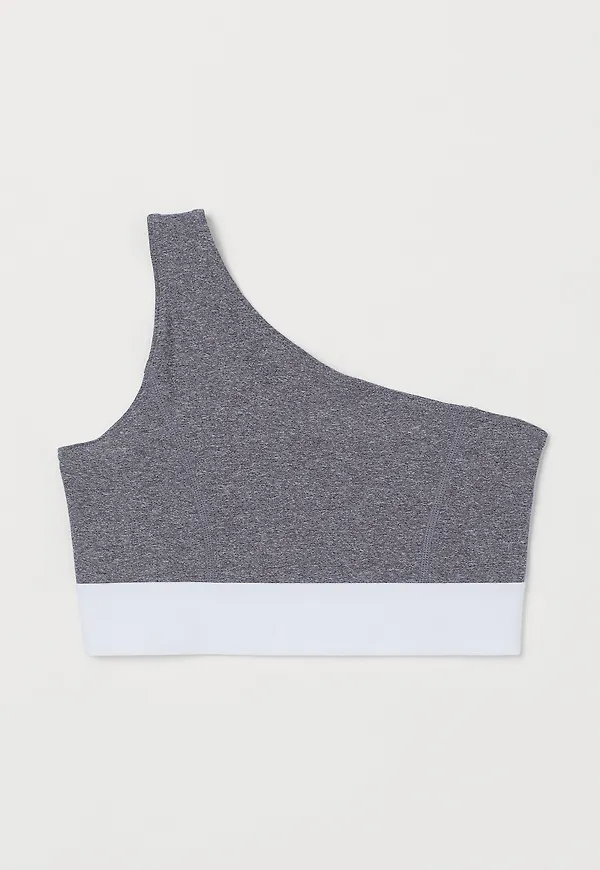 H&M Sport-bh Light Support Gråmelerad, BHs i storlek M