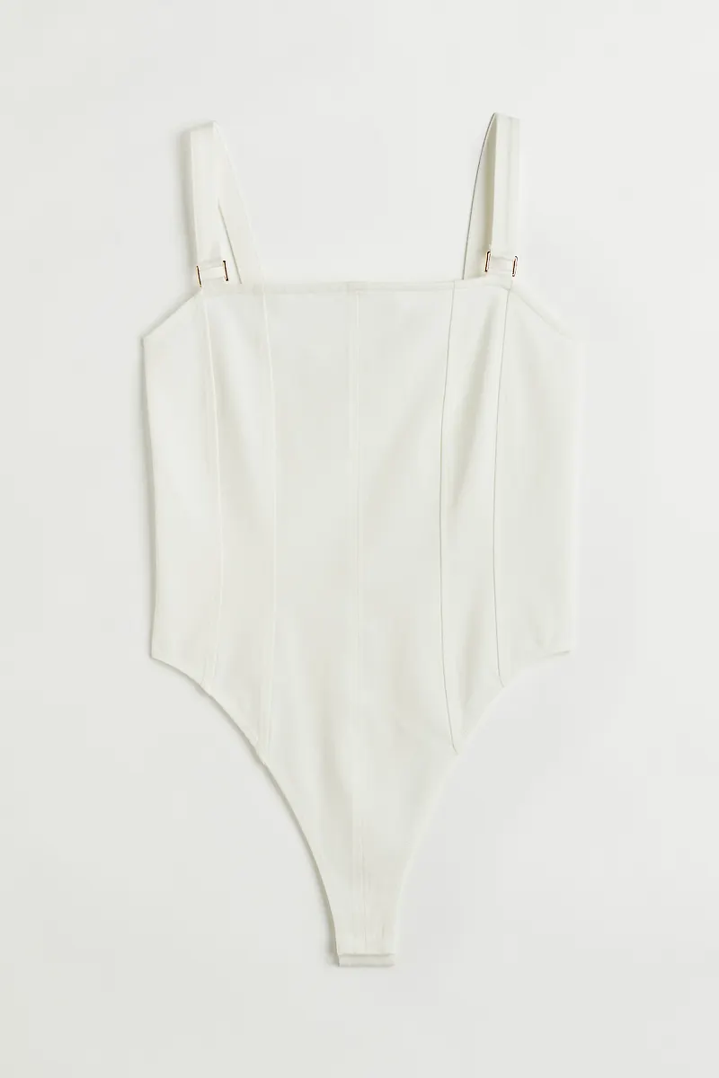 H&M Stringbody Vit, Bodies i storlek S