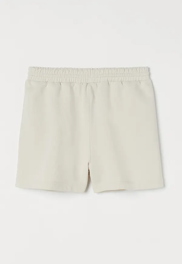 H&M Sweatshirtshorts I Bomull Ljusbeige i storlek XL