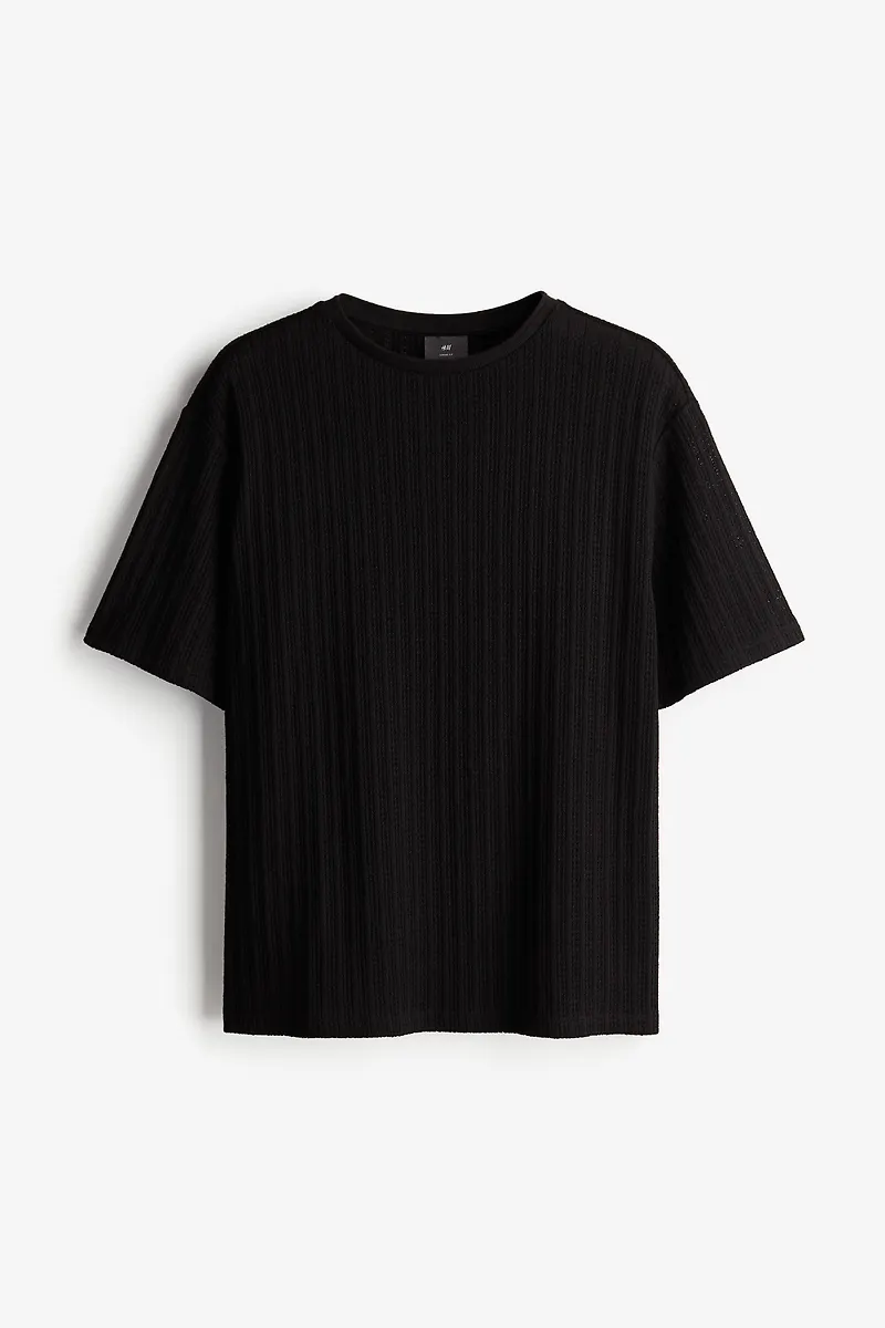 H&M T-shirt Loose Fit Svart, T-shirts i storlek S
