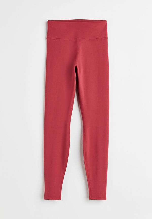 H&M Träningstights Super Soft Mörkrosa i storlek M
