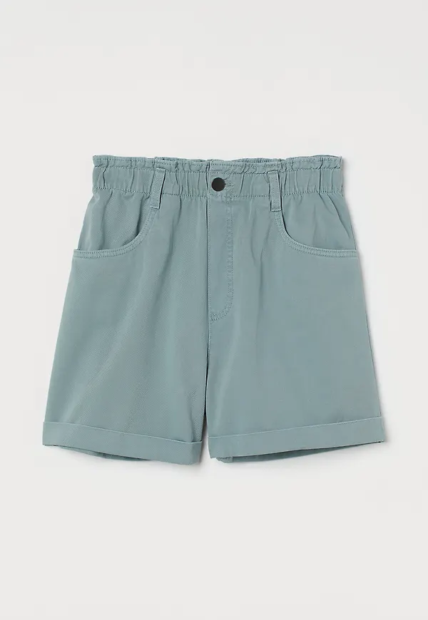 H&M Twillshorts Turkos i storlek XS