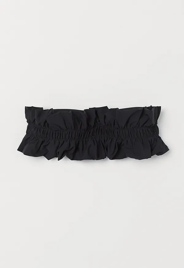 H&M Vadderad Bandeaubikini-bh Svart, Bikinitoppar i storlek 44