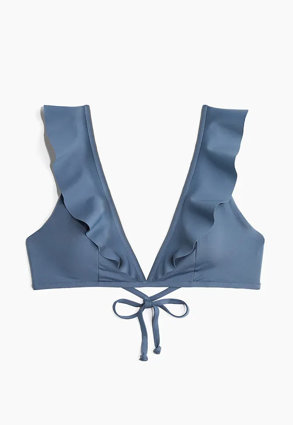 H&M Vadderad Bikinitopp Dimblå, Bikinitoppar i storlek 36