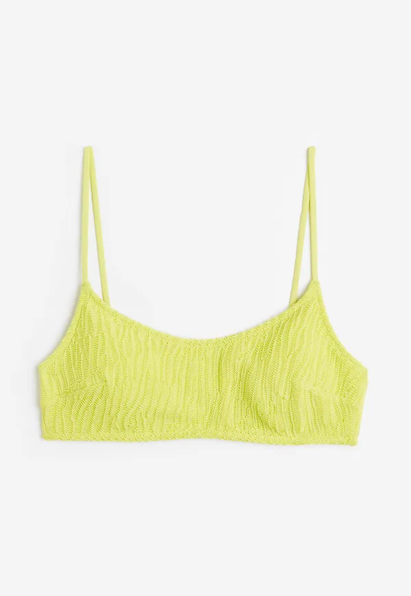 H&M Vadderad Bikinitopp Limegrön, Bikinitoppar i storlek 34