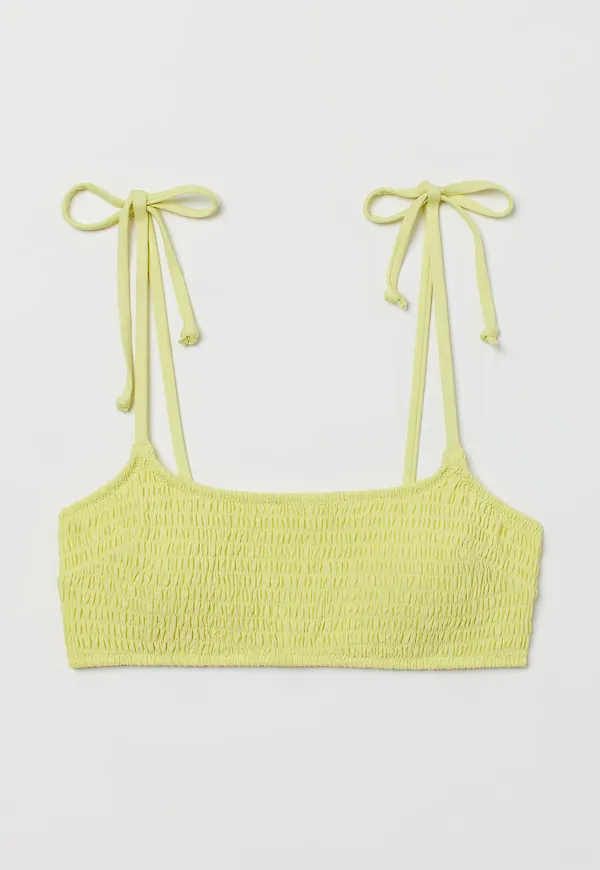 H&M Vadderad Bikinitopp Neongul, Bikinitoppar i storlek 46