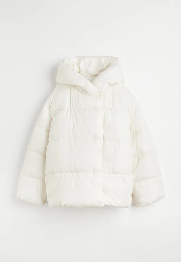 H&M Vadderad Jacka Vit, Jackor i storlek XXL