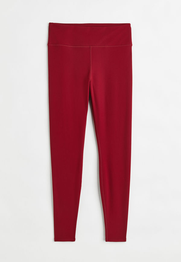 H&M Varma Löpartights I Drymove™ Mörkröd, Träningstights i storlek M