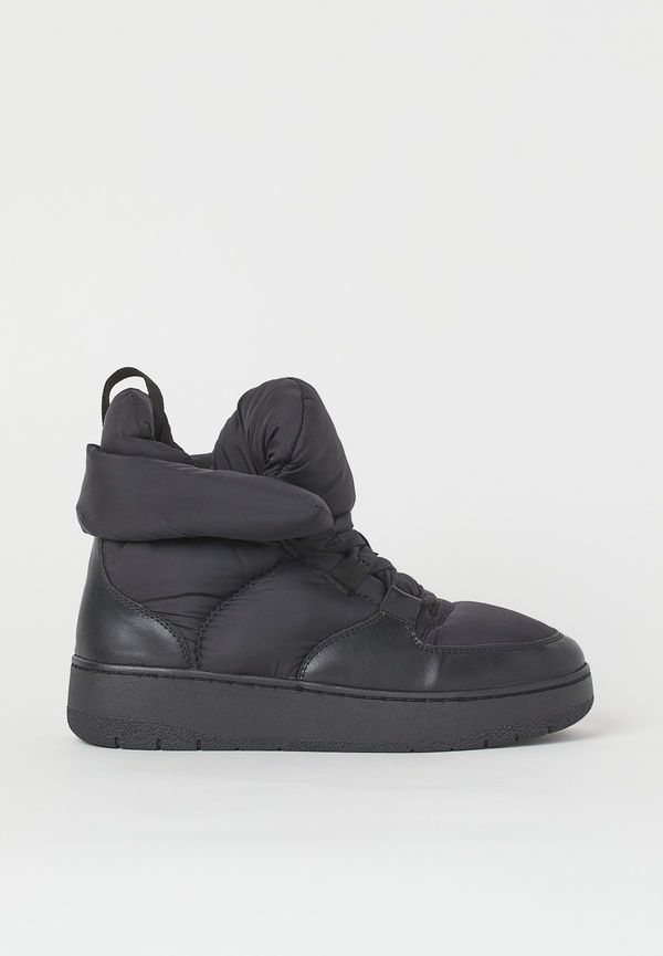 H&M Varmfodrade Sneakers Svart, Stövletter i storlek 36