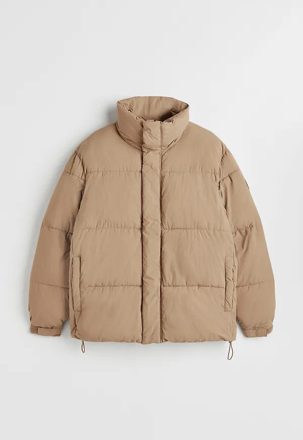 H&M Vattenavvisande Pufferjacka Beige, Jackor i storlek L