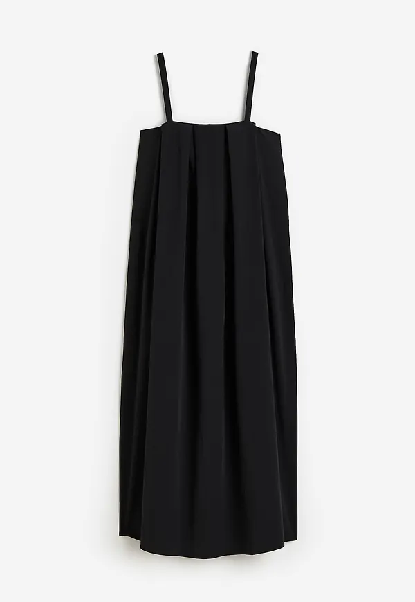 H&M Veckad Klänning Svart, Vardagsklänningar i storlek L
