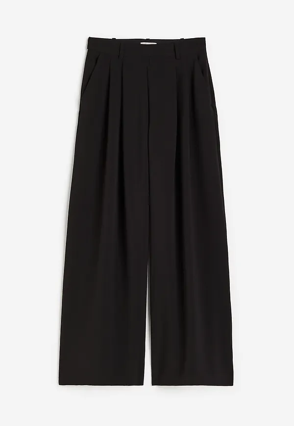 H&M Vid Byxa Svart, Kostymbyxor i storlek 32