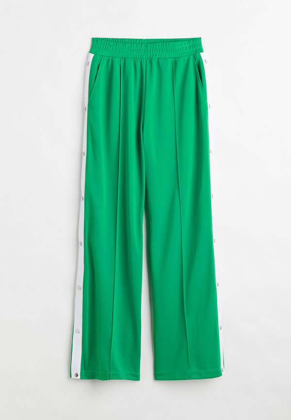 H&M Vid Tracksuit-byxa I Wct Grön/vit, Träningsbyxor i storlek S