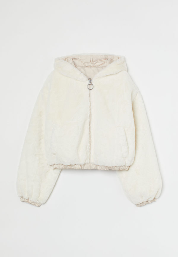 H&M Vändbar Jacka Ljusbeige, Jackor i storlek L