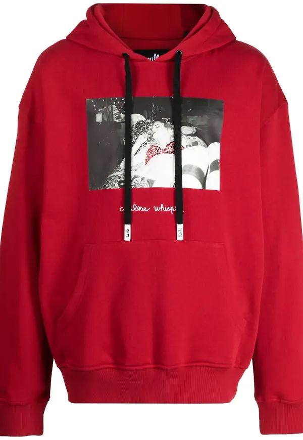 Haculla Careless Whisper hoodie - Röd