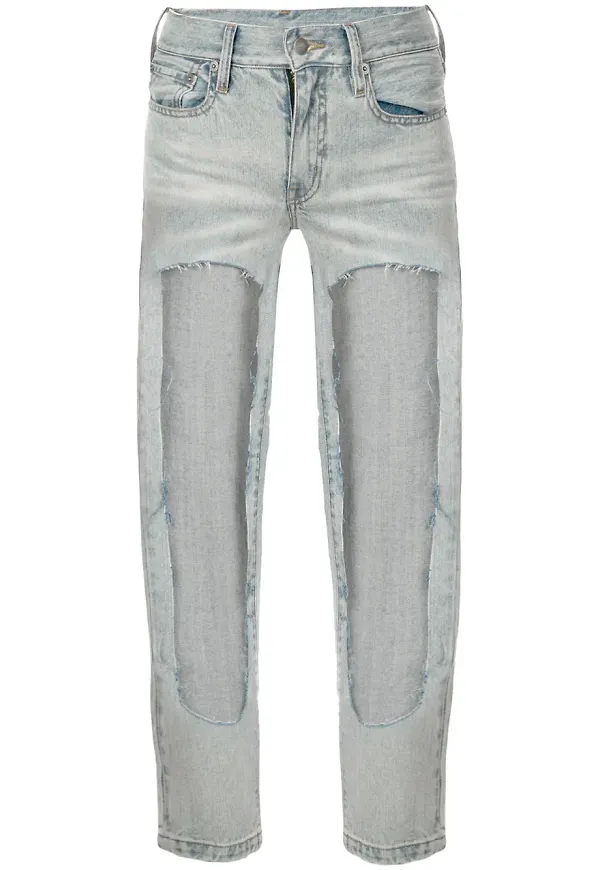 Haculla jeans med utskuren detalj - Blå