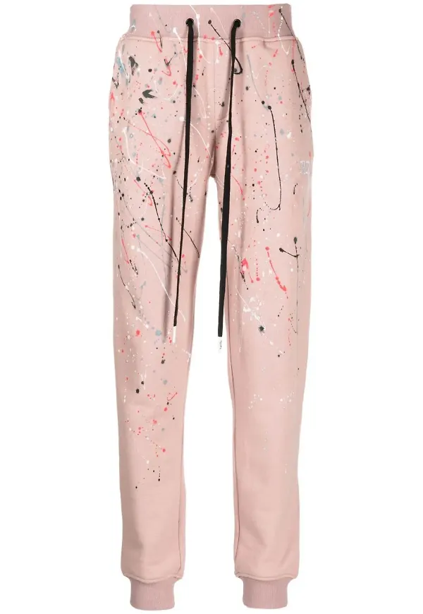 Haculla sweatpants med färgstänk - Rosa