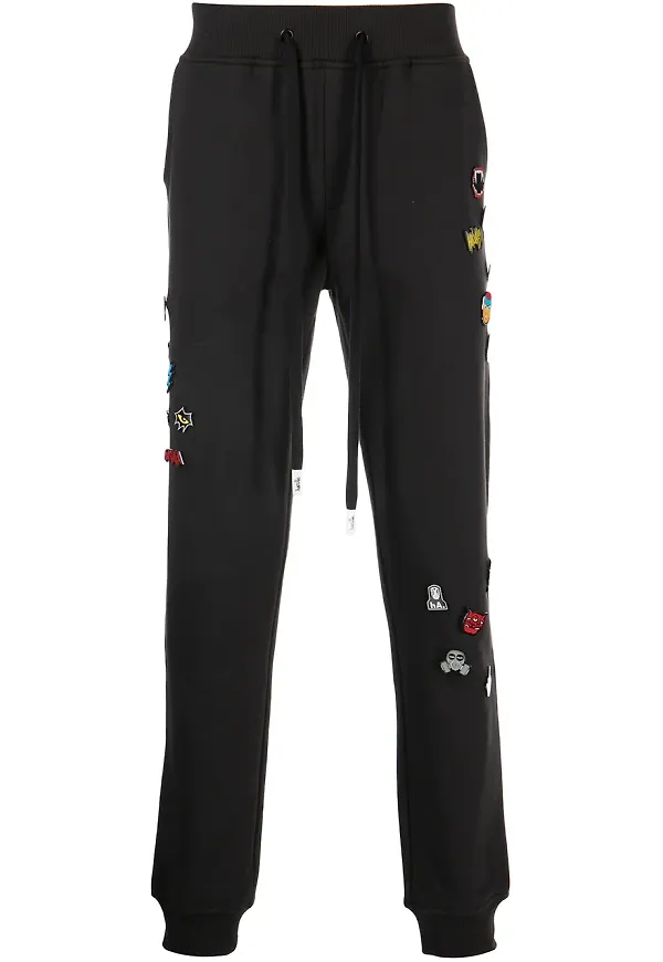 Haculla trackpants med dekorativ nål - Svart