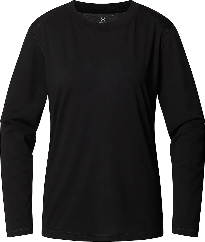 Haglöfs Women's Kaise Wool Long Sleeve Tee True Black