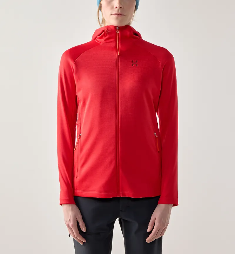 Haglöfs Women's Korp Mid Hood Bright Red