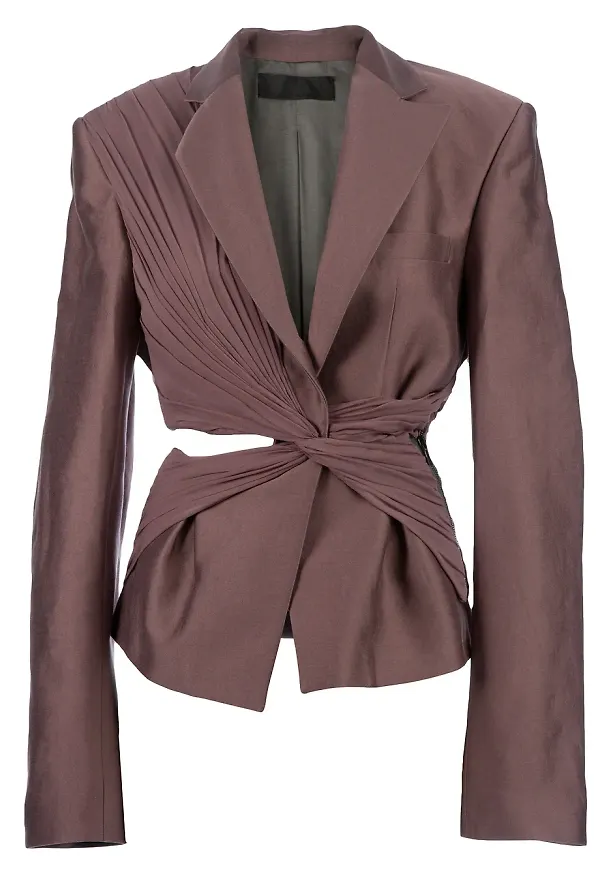 Haider Ackermann twist detailed jacket - Rosa