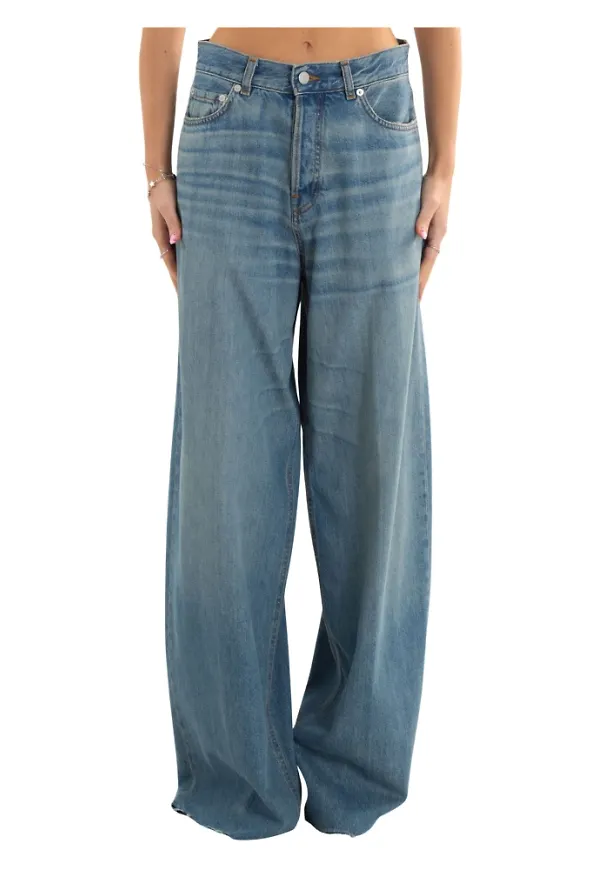 Haikure, Jeans, Dam, W28, Blå Lösa Jeans