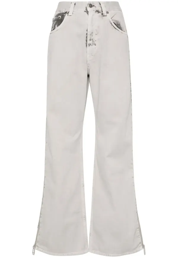 Haikure wide leg-jeans - Grå
