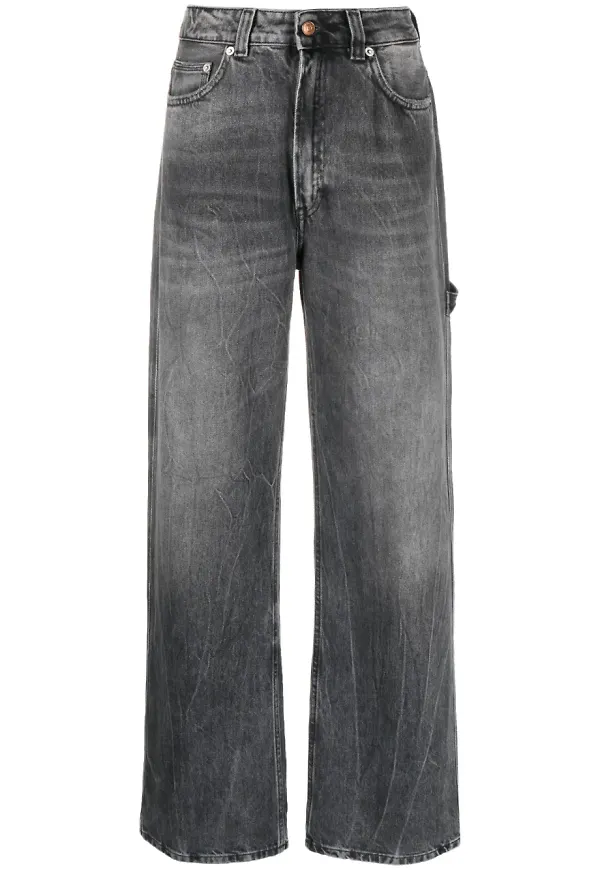 Haikure wide leg-jeans - Svart