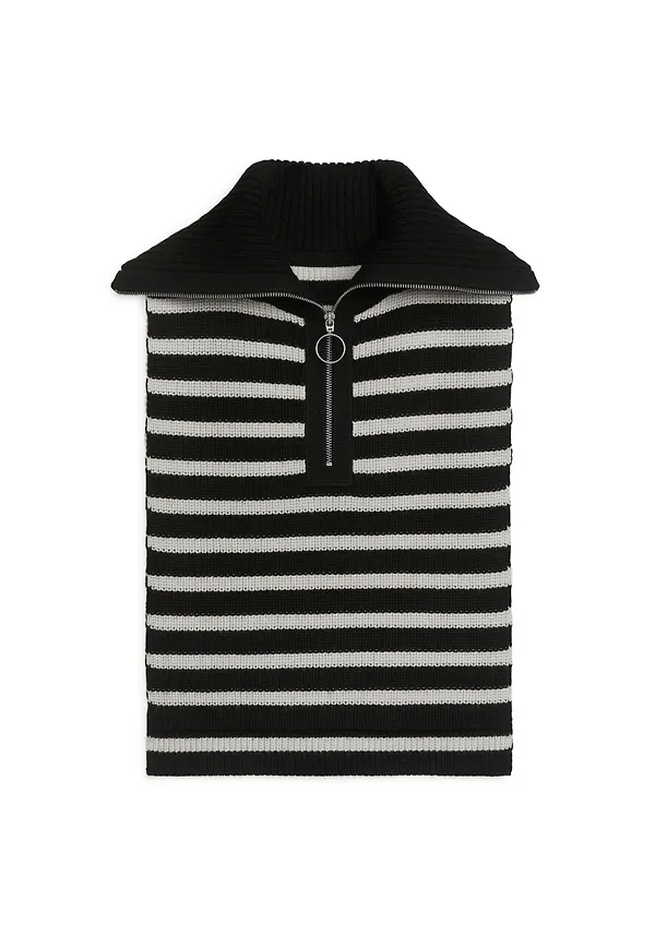 Half-Zip Collar - Black