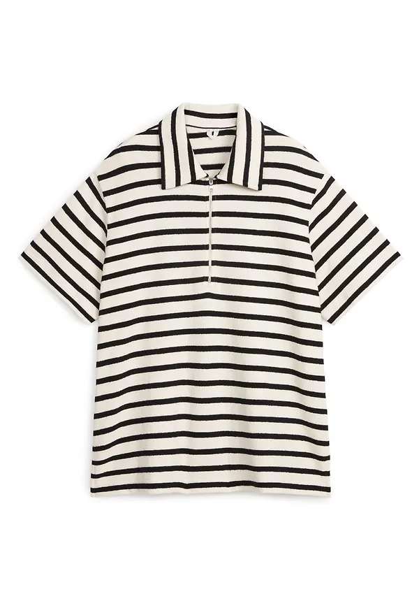 Half-Zip Polo Shirt - White