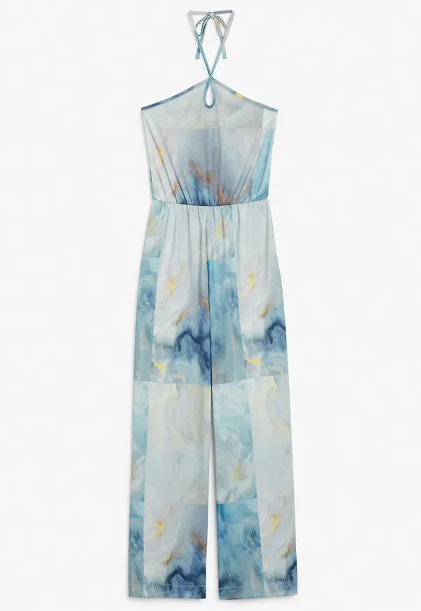 Halterneck jumpsuit - Blue