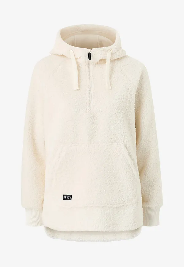 Halti - Huvtröja Lykky W Fleece Pullover - Vit