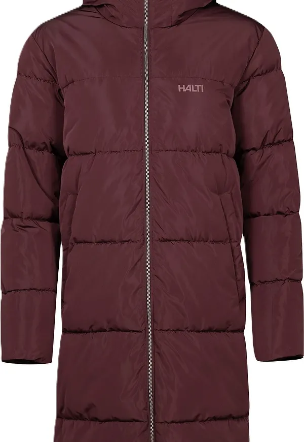 Halti Women's Sammal Insulated Parka Jacket Fudge Maroon Red