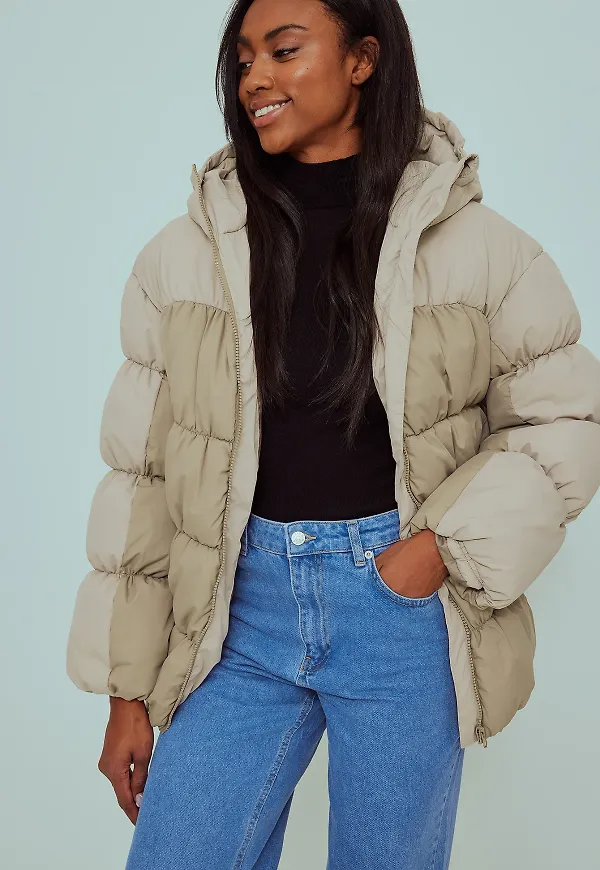 Handpicked x NA-KD Dunjacka - Beige