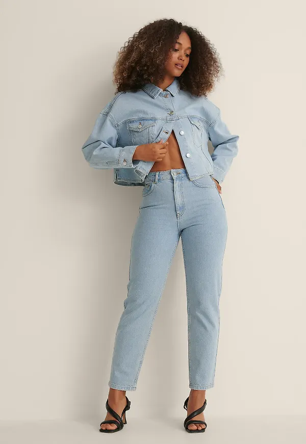 Handpicked x NA-KD Ekologisk denimjacka - Blue