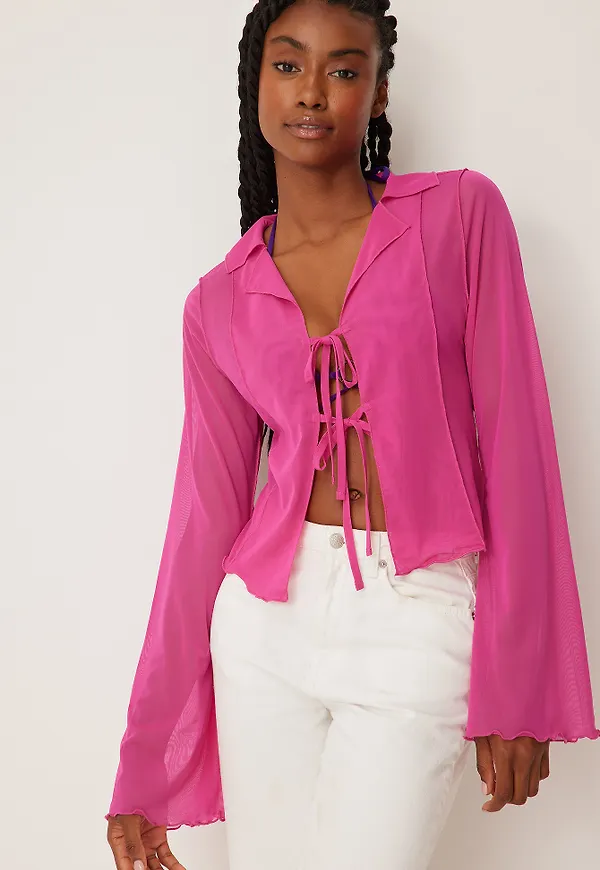 Handpicked x NA-KD Kråsblus - Pink