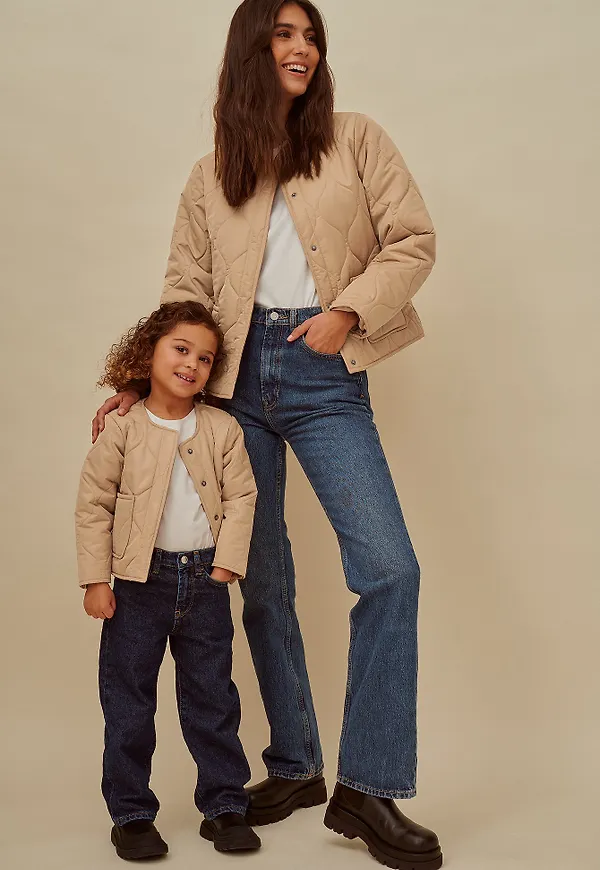 Handpicked x NA-KD Quiltad jacka - Beige