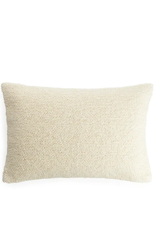 Handwoven Wool Cushion Cover - Beige