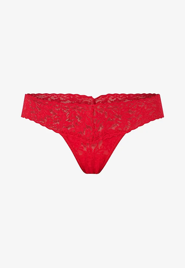 Hanky Panky - Stringtrosor Signature Lace Low Rise Thong - Röd