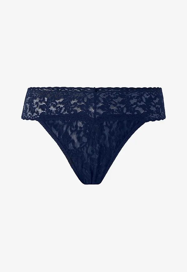 Hanky Panky - Stringtrosor Signature Lace Original Rise Thong - Blå