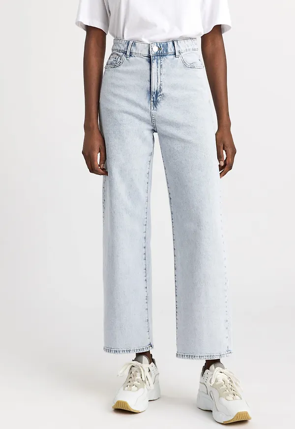 HANNA Vida high waist-jeans med croppat ben